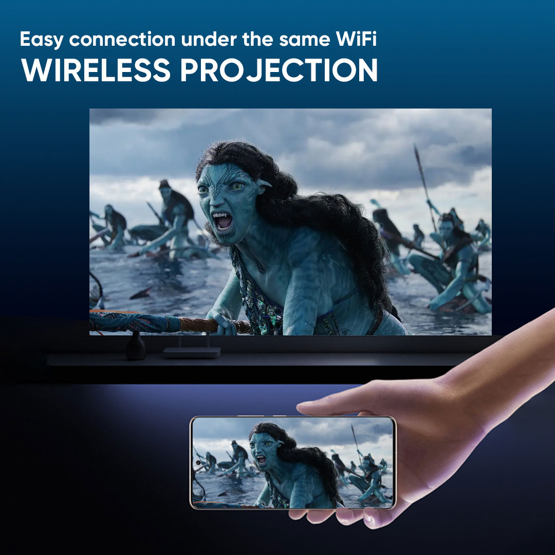 EROC Projector LED - HD - Built In Speaker -Miracast - Wifi - MOVI PRO